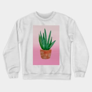 Snake Plant (pink and peach) Crewneck Sweatshirt